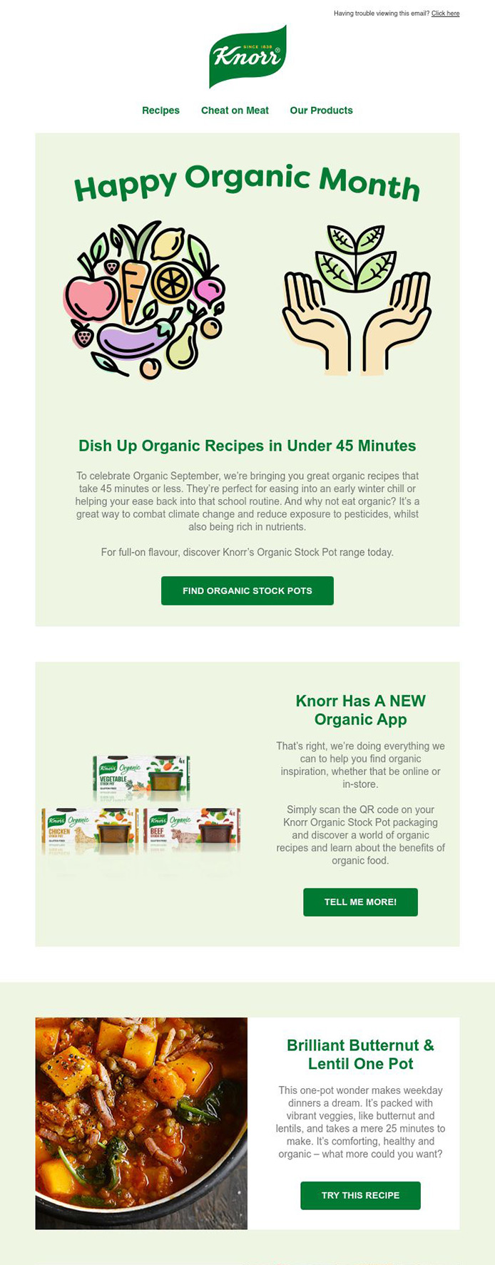 Knorr Happy Organic Month