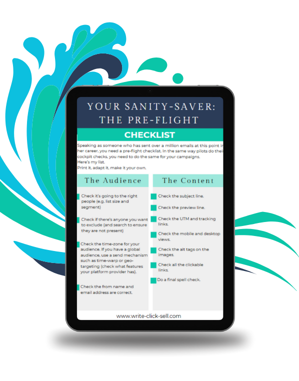 your sanity-saver pre- flight checklist